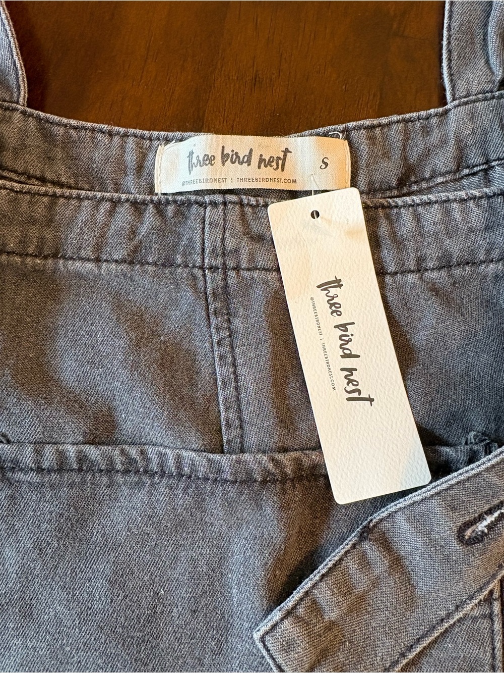 High Hopes slouchy denim overalls three birds nest NWT MSRP $118 - Picture 6 of 10